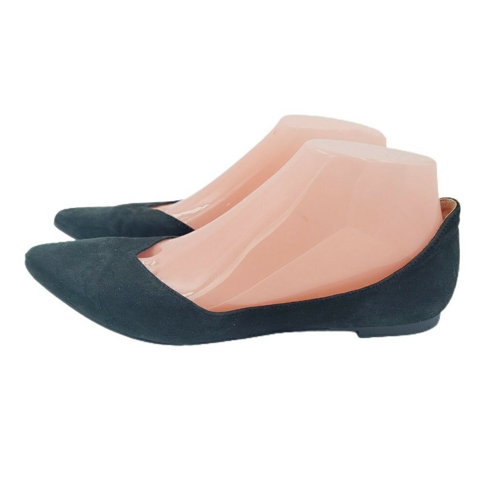 Franco Sarto Shimmy Ballet Flats Black Suede Women's Size 7M - Picture 7 of 7